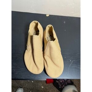 Sansha Modernette Kids Tan Canvas Slip‎ On Ballet Dance Shoes Size EM
